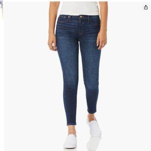 J. Crew 9" high-rise toothpick jean in Classic Rinse wash